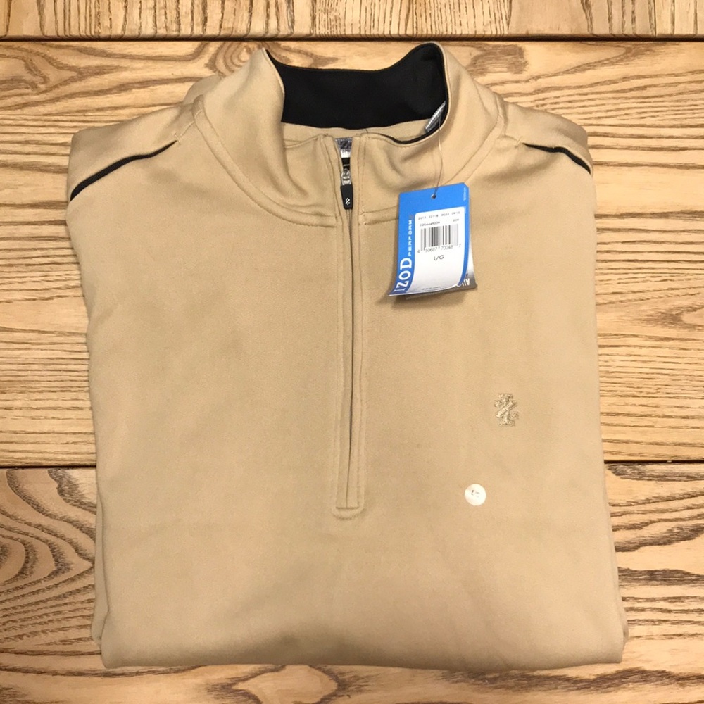 NWT Izod Long Sleeve Pullover Quarter Zip
