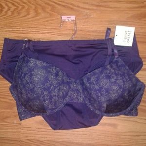 Pretty Purple T-Shirt Bra & Panty Set