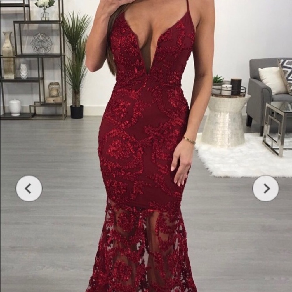 Sexy Red Lace Dress