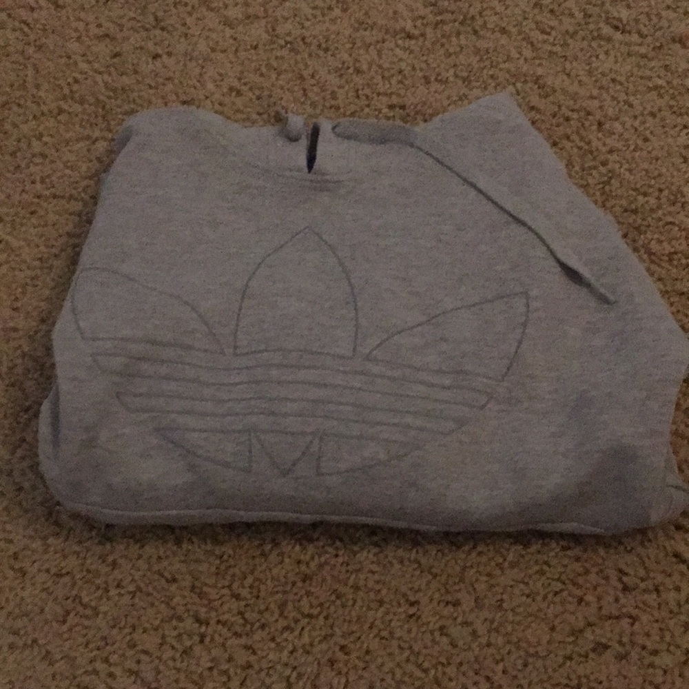 Gray addidas sweatshirt men's xs