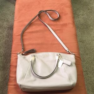 Coach grey pebble leather Kelsey