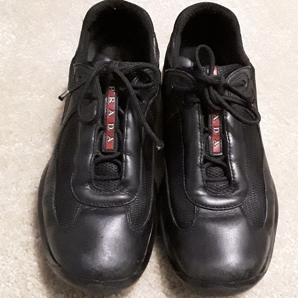 Prada Black Leather Shoes