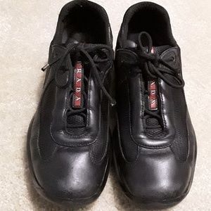 Prada Black Leather Shoes