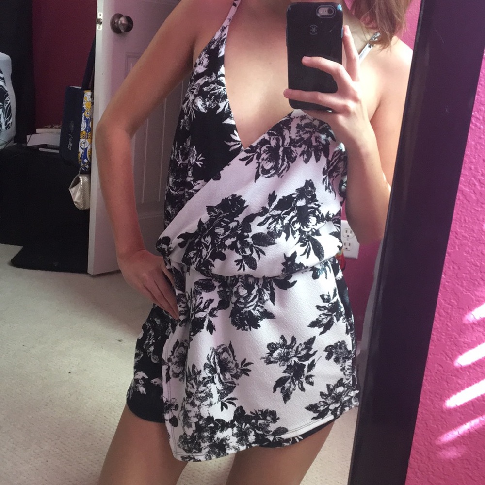Black and White Romper
