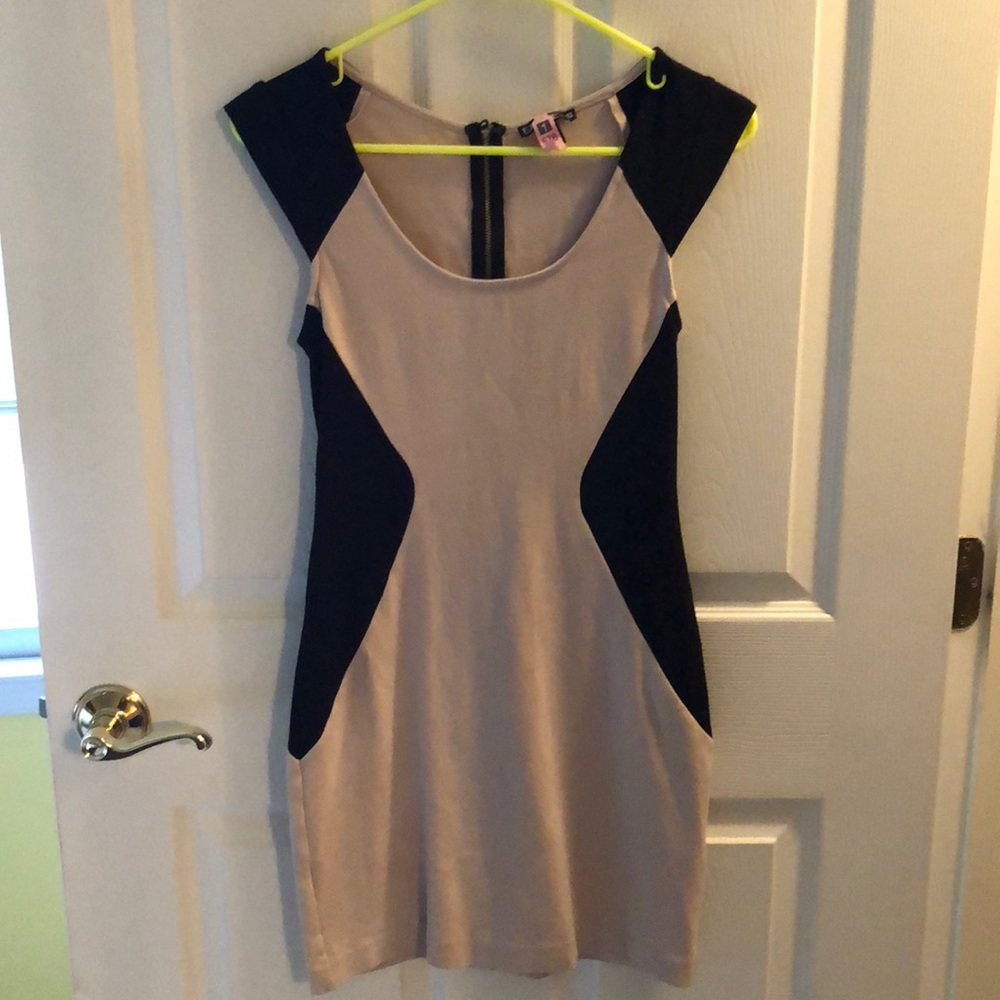 Nude and black Express Dress