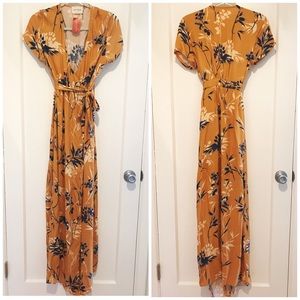 Vestique Floral Wrap Maxi Dress
