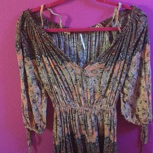 Free people printed romper!