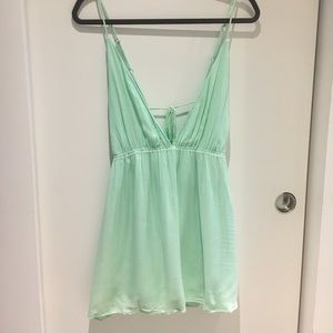 Mint V-Neck Tank Dress