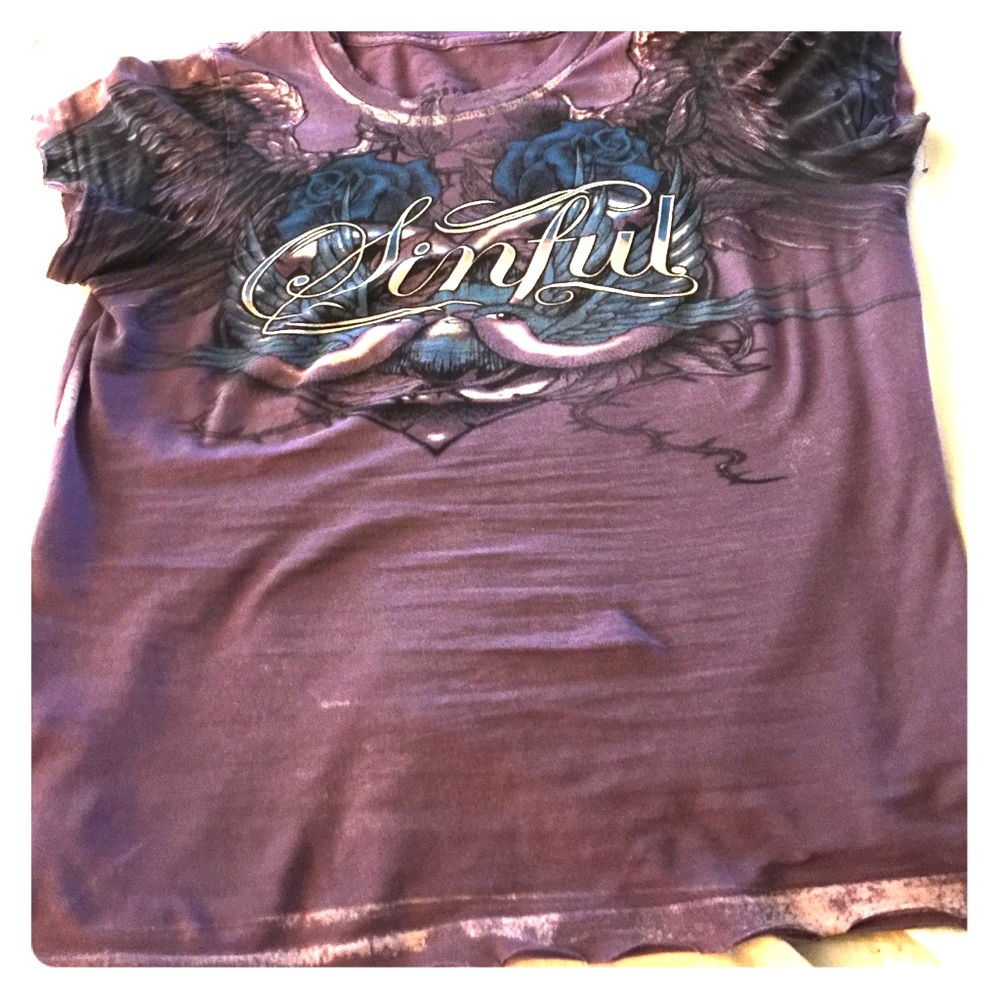 Sinful purple shirt