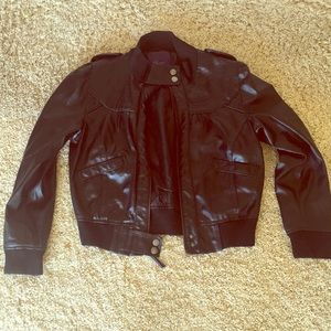 Faux Leather Miley Cyrus Jacket