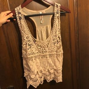 Boho Lace and Crochet Top