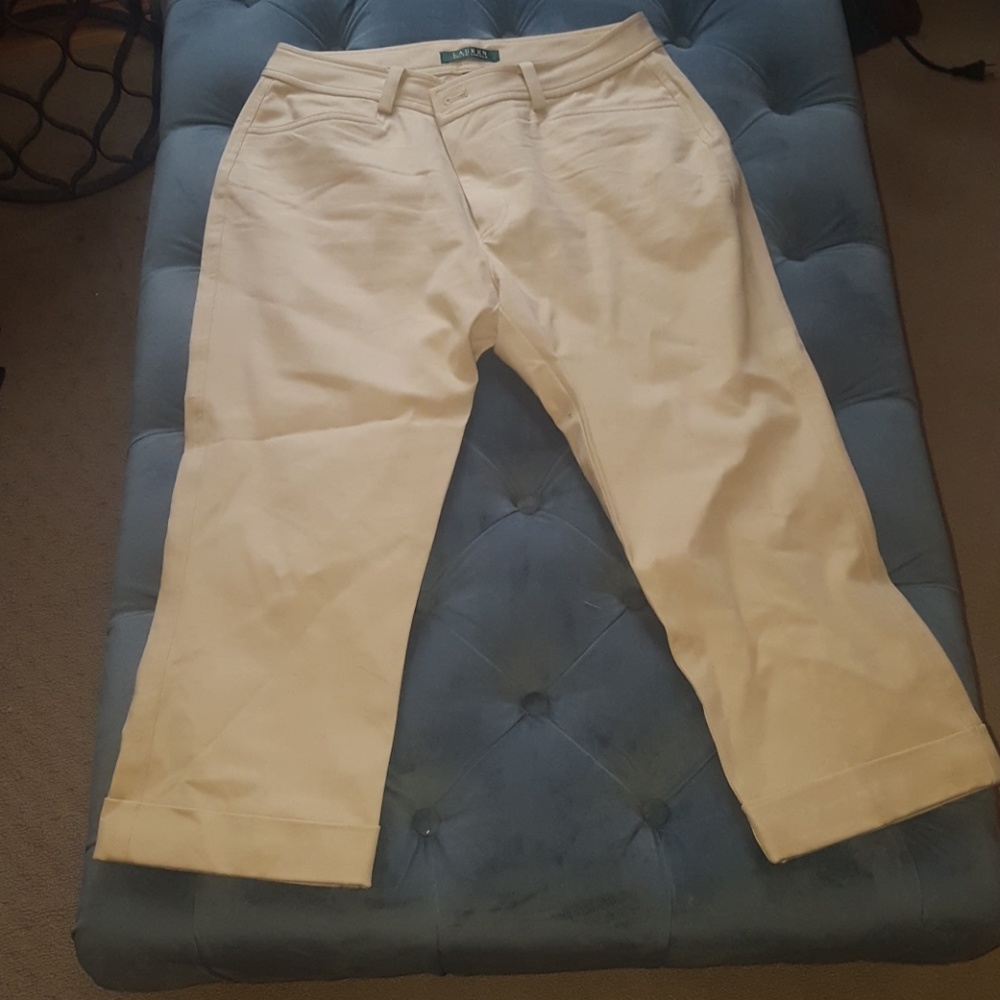 Khaki Ralph Lauren capris