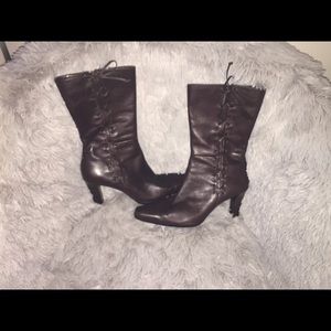 Beautiful, chic brown Anne Klein boots