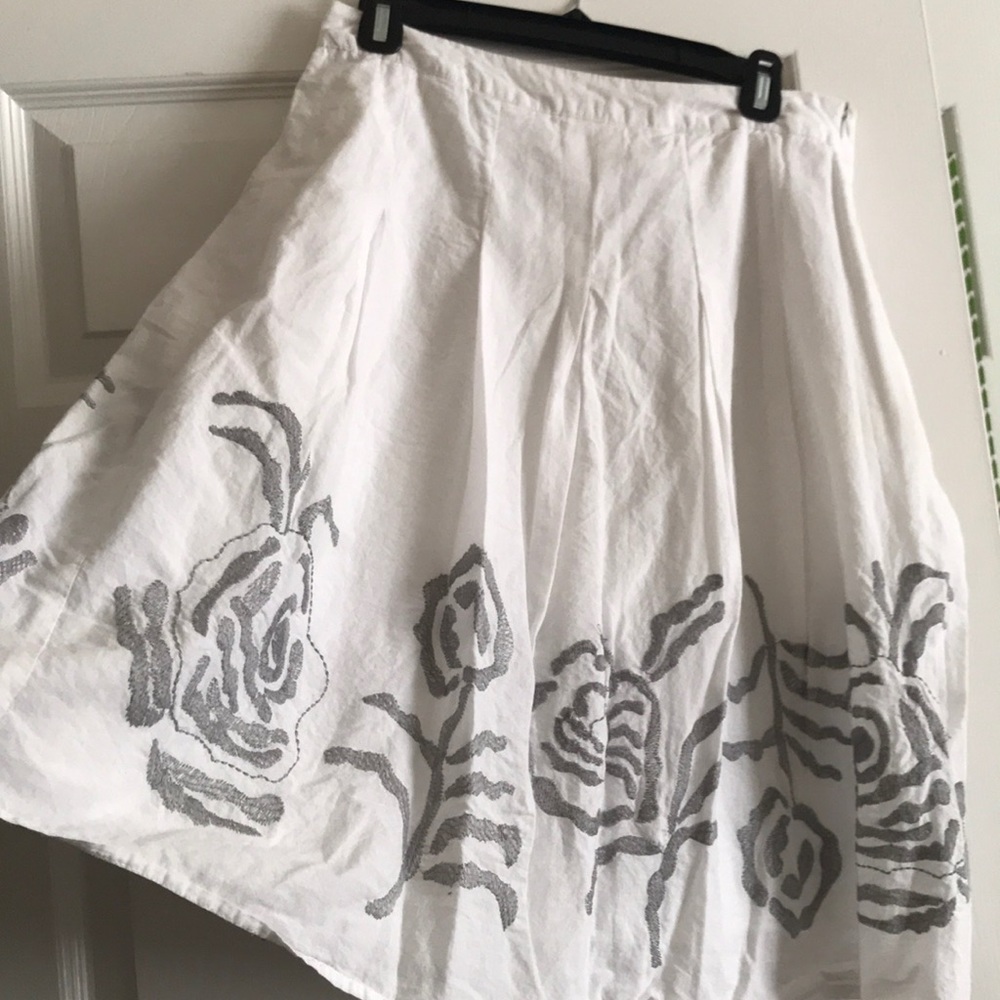White skirt