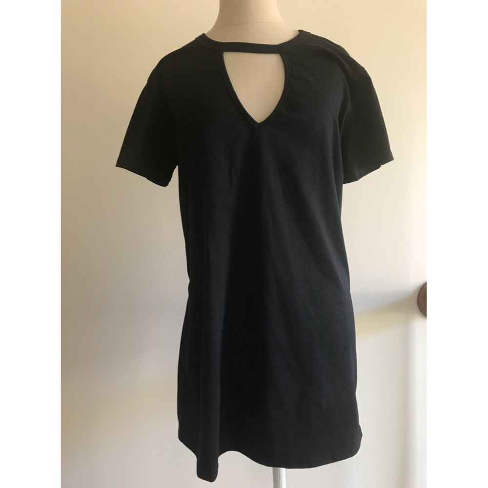 Black T-shirt dress