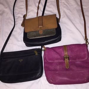 Lot of 3 Fossil Bags!