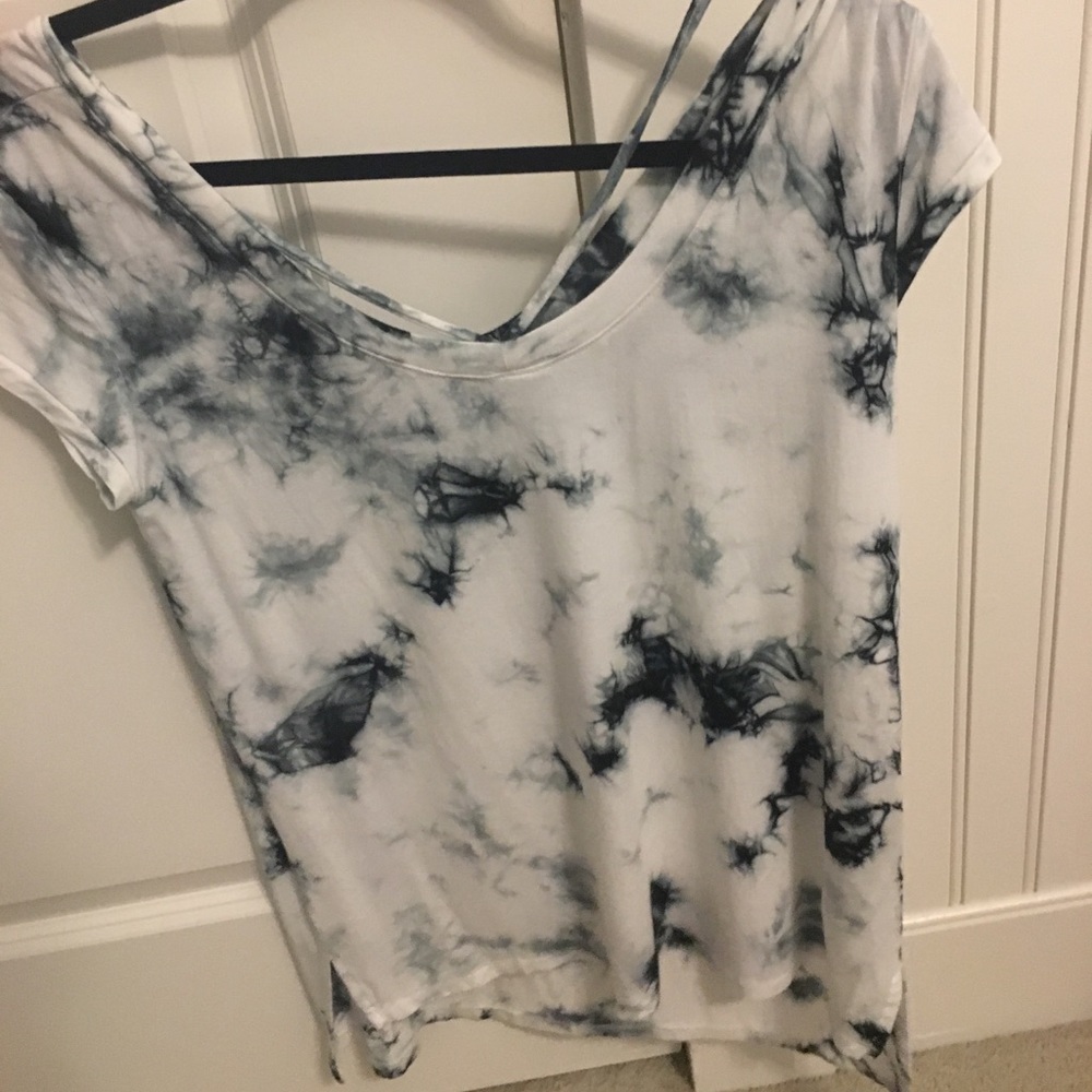 Tie dye American eagle shirt
