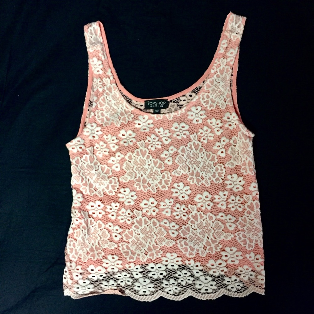 NWOT Topshop tank 4 coral