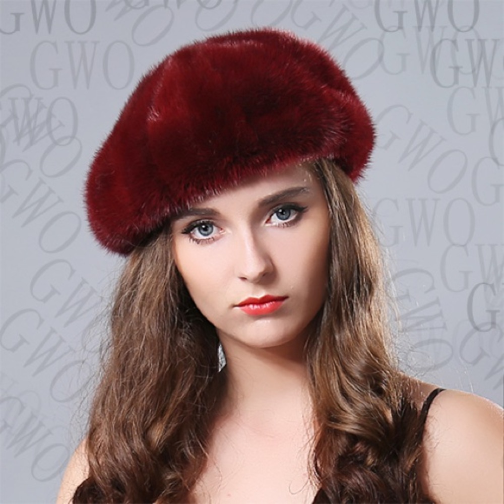 🎊Super fashionable mink fur cap🎊