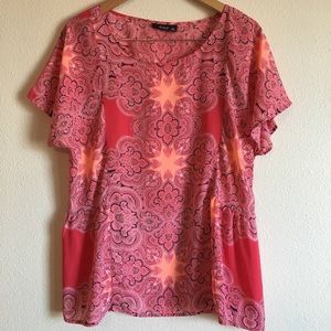 Beautiful Orange a.n.a 100% Polyester Blouse