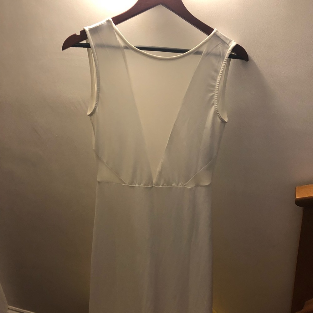 White Maxi Prom Dress