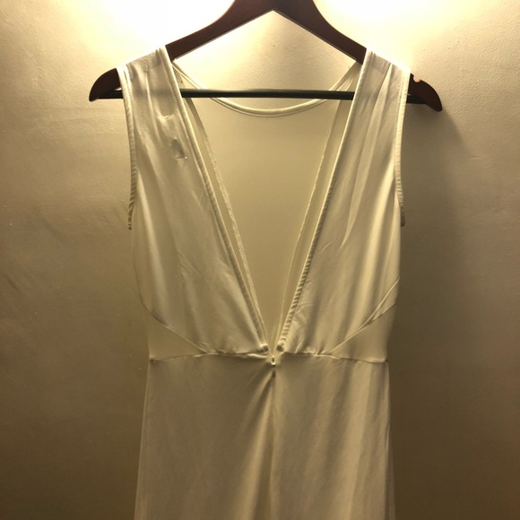 White Maxi Prom Dress - Picture 4 of 6