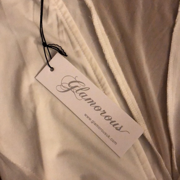 White Maxi Prom Dress - Picture 5 of 6