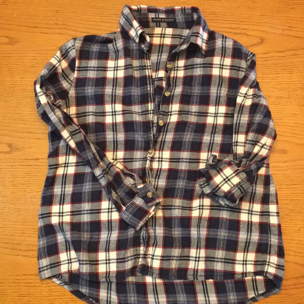 Relaxed fit Brandy Melville flannel.