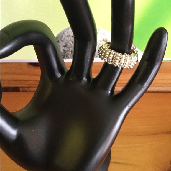 Swarovski Crystal Pearl Beaded Ring R1 - Picture 3 of 3