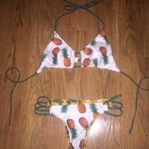 Pineapple Reversible Bikini Set