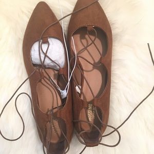 Mossimo lace up ballet shoes