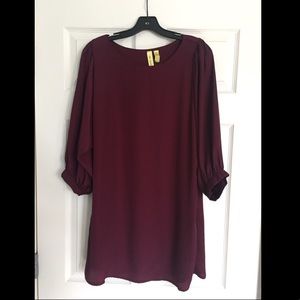 Maroon mini dress