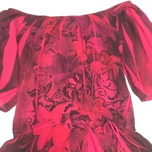 Sheer off the shoulder sexy top