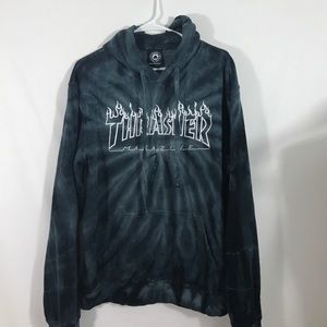 THRASHER TIE DYE SWEATSHIRT
