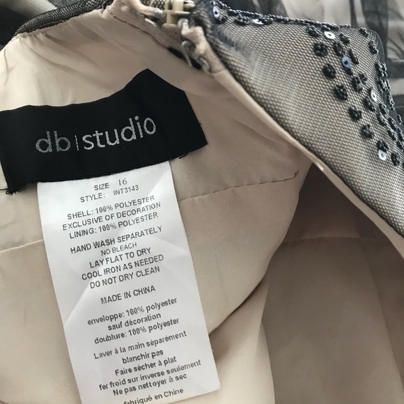 DB Studio Lace Strapless Tulle Dress - Picture 4 of 8