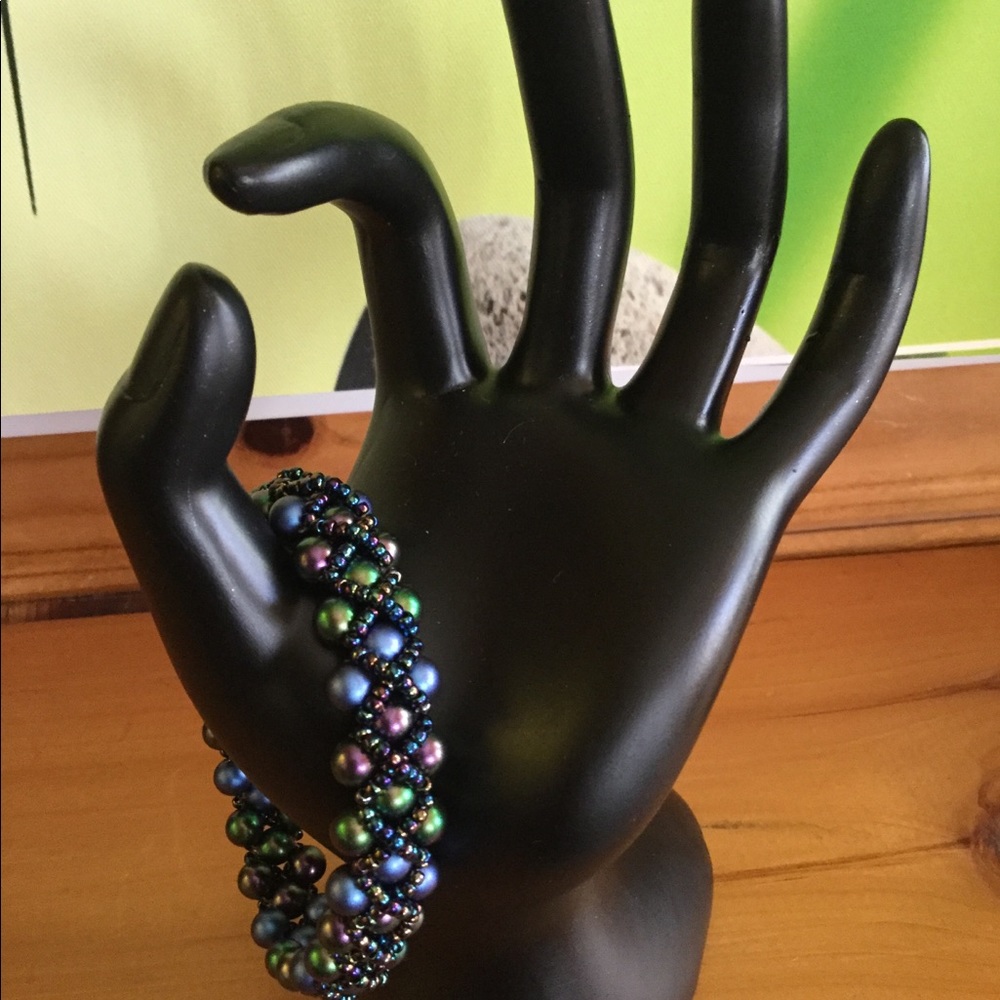 Swarovski Crystal Pearl Beaded Bracelet B1 - Picture 1 of 6