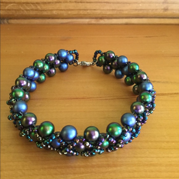 Swarovski Crystal Pearl Beaded Bracelet B1 - Picture 2 of 6