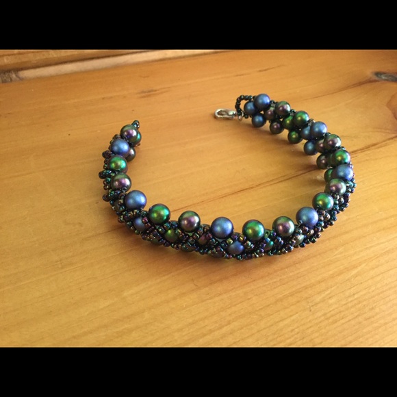 Swarovski Crystal Pearl Beaded Bracelet B1 - Picture 3 of 6