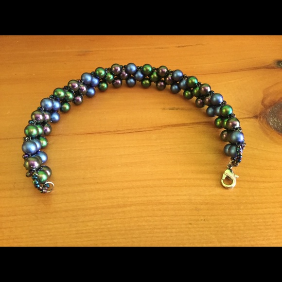 Swarovski Crystal Pearl Beaded Bracelet B1 - Picture 4 of 6