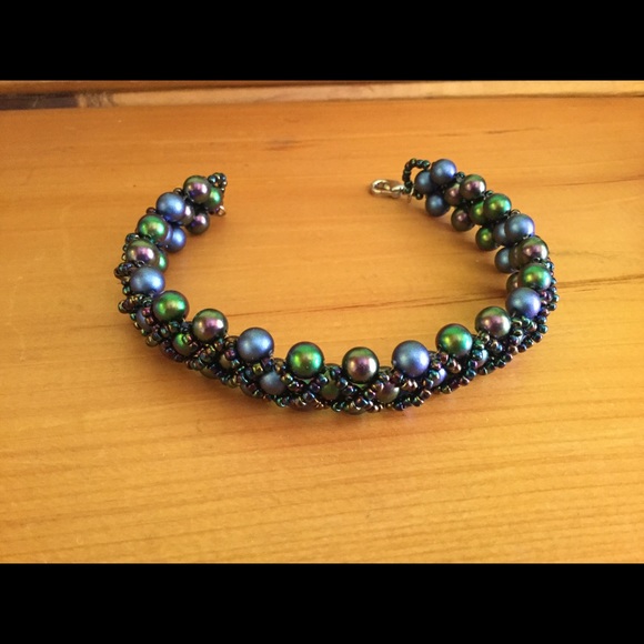 Swarovski Crystal Pearl Beaded Bracelet B1 - Picture 6 of 6