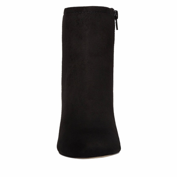 Talcahuano Black Microsuede Ankle Boots Size 11 - Picture 2 of 4