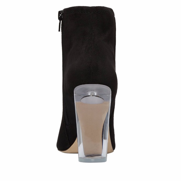 Talcahuano Black Microsuede Ankle Boots Size 11 - Picture 3 of 4