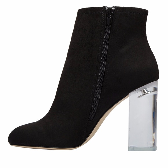 Talcahuano Black Microsuede Ankle Boots Size 11 - Picture 4 of 4