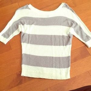 White and Gray top from Express
