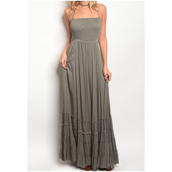 Last 1 Small! Long Line Maxi Dress - Picture 4 of 5