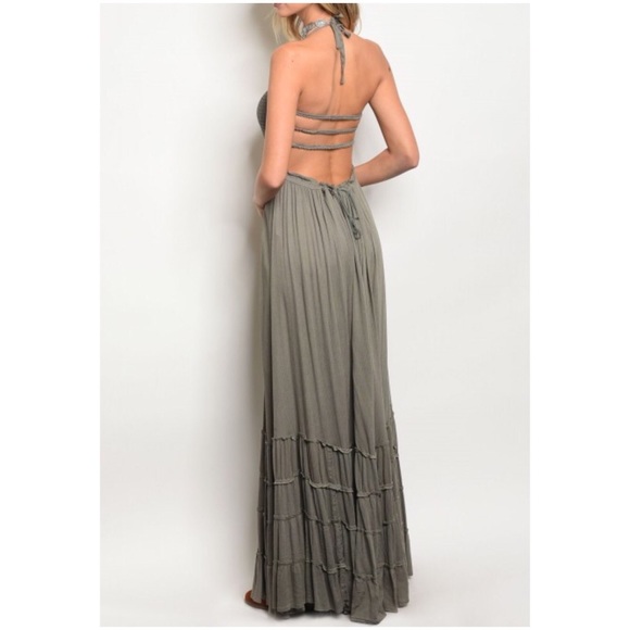 Last 1 Small! Long Line Maxi Dress - Picture 5 of 5