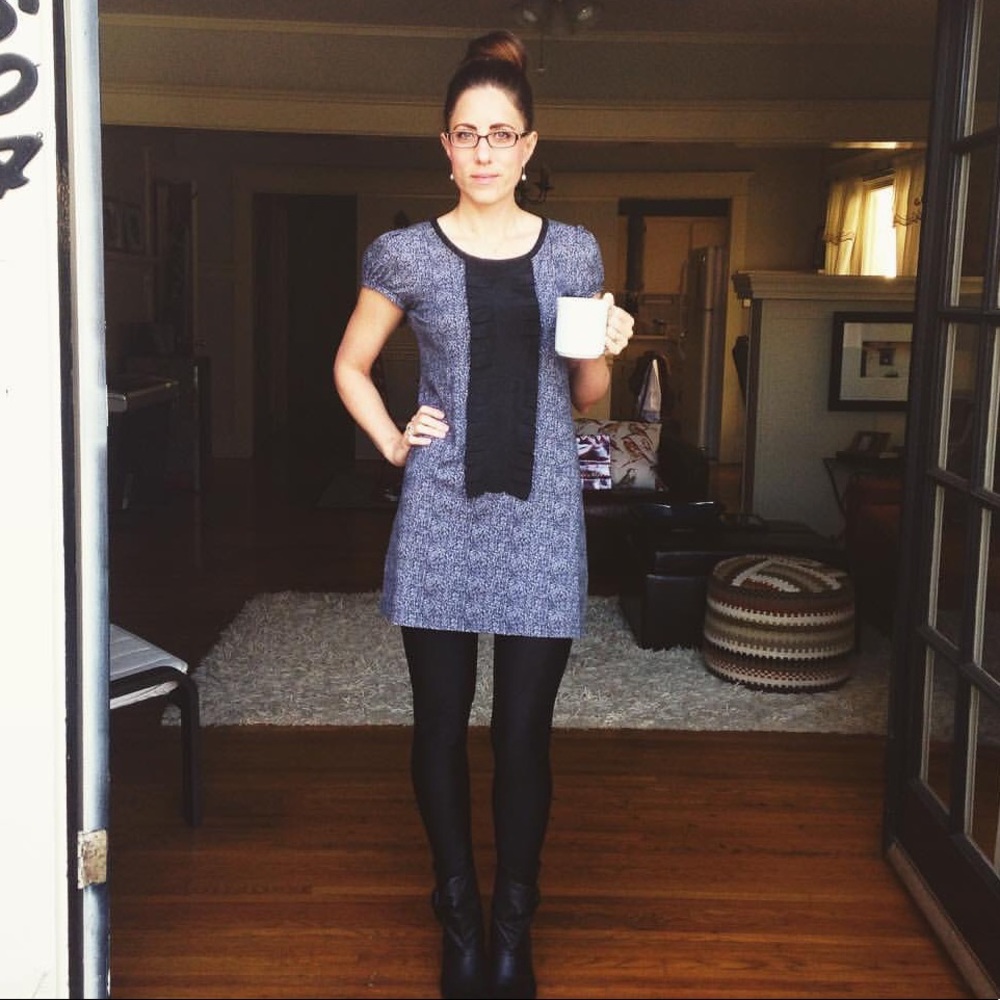 Theory silk and cotton short dress.
