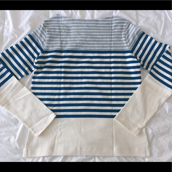 New UNIQLO unique striped boat neck top - Picture 8 of 9