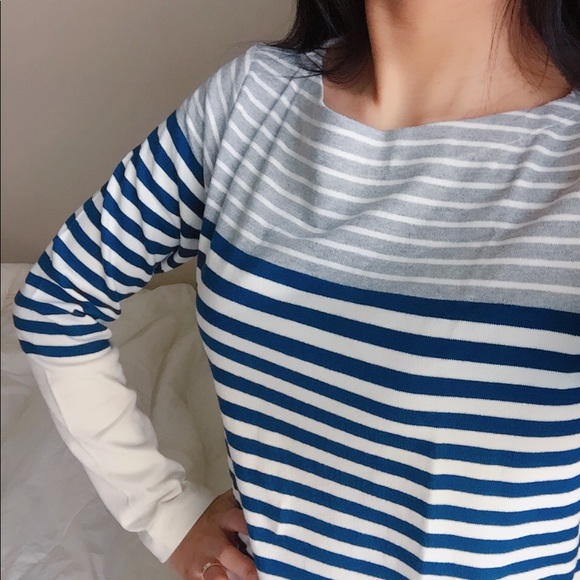 New UNIQLO unique striped boat neck top - Picture 9 of 9