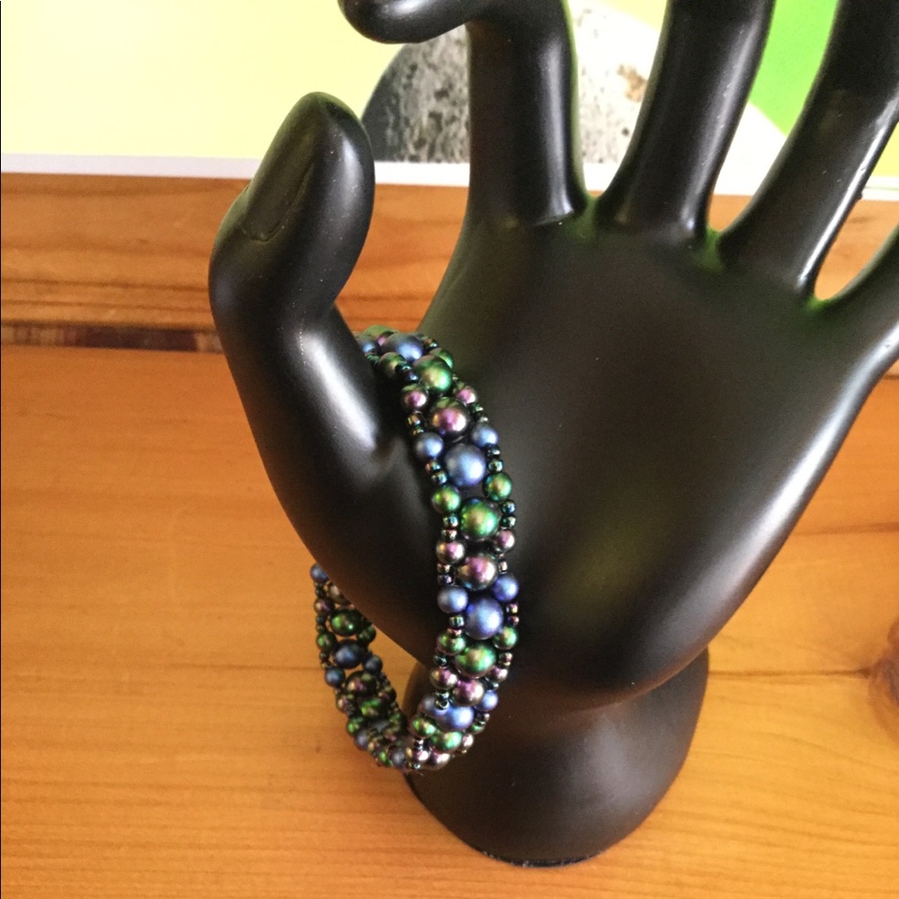 Swarovski Crystal Pearl Beaded Bracelet B5